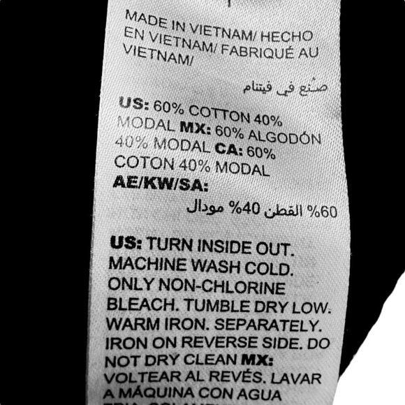 CHICO'S Zenergy Tee Medium (Chicos1) Womens Top Black Graphic Print Cotton Modal - Picture 9 of 9